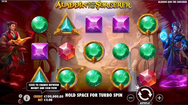 Slot game Aladdin and the Sorcerer là trò chơi đầy thú vị của nhà cung cấp Pragmatic Play với tỉ lệ hoàn trả RTP lên tới 96,23%. Trò chơi lấy cảm hứng từ cuộc đối đầu kịch tính của Aladdin và thầy phù thủy. Thể hiện trong những cấp độ của vòng quay miễn phí, biểu tượng wild và hơn thế nữa. Hãy đến FUN88 trò chơi trực tuyến để biết thêm thông tin nhé .